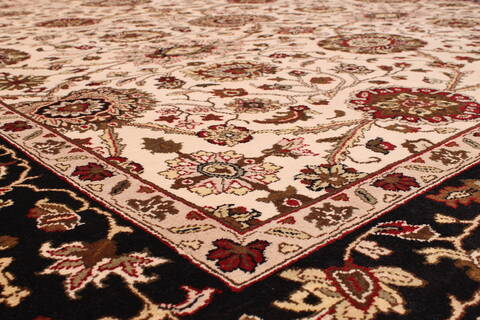 Jaipur White Hand Knotted 90 X 120  Area Rug 301-30712 Image 2