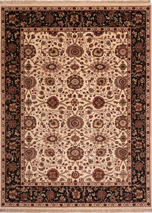 Jaipur White Hand Knotted 90 X 120  Area Rug 301-30712 Image 0