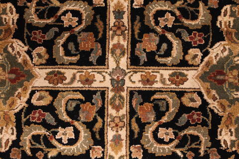Jaipur Black Hand Knotted 90 X 119  Area Rug 301-30714 Image 10