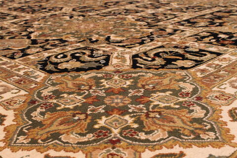 Jaipur Black Hand Knotted 90 X 119  Area Rug 301-30714 Image 2