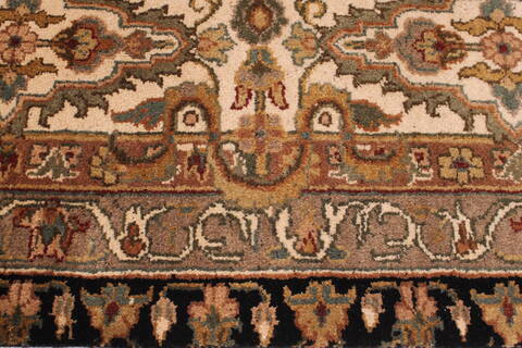 Jaipur Black Hand Knotted 90 X 119  Area Rug 301-30714 Image 9