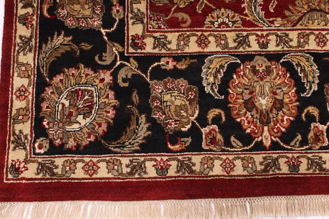 Jaipur Red Hand Knotted 89 X 122  Area Rug 301-30743 Image 1