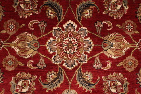 Jaipur Red Hand Knotted 89 X 122  Area Rug 301-30743 Image 3