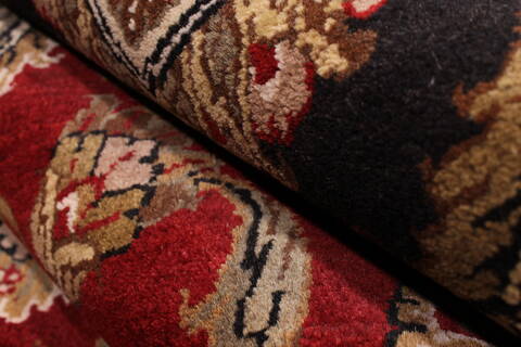 Jaipur Red Hand Knotted 89 X 122  Area Rug 301-30743 Image 4