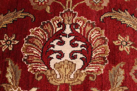 Jaipur Red Hand Knotted 89 X 122  Area Rug 301-30743 Image 8