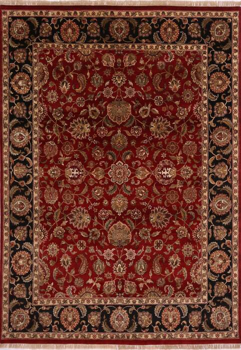 Jaipur Red Hand Knotted 89 X 122  Area Rug 301-30743 Image 0