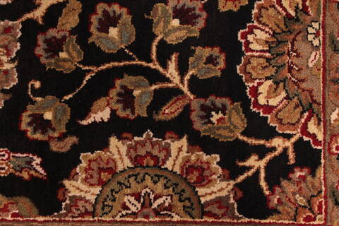 Jaipur Black Hand Knotted 810 X 122  Area Rug 301-30749 Image 10