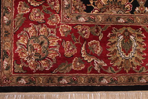Jaipur Black Hand Knotted 810 X 122  Area Rug 301-30749 Image 1