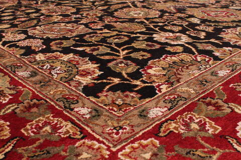 Jaipur Black Hand Knotted 810 X 122  Area Rug 301-30749 Image 2