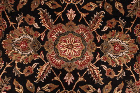 Jaipur Black Hand Knotted 810 X 122  Area Rug 301-30749 Image 3
