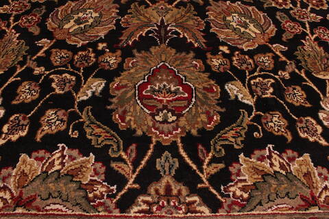 Jaipur Black Hand Knotted 810 X 122  Area Rug 301-30749 Image 7