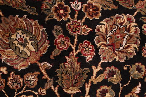 Jaipur Black Hand Knotted 810 X 122  Area Rug 301-30749 Image 8