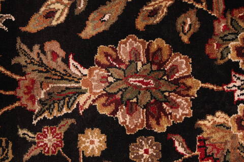 Jaipur Black Hand Knotted 810 X 122  Area Rug 301-30749 Image 9