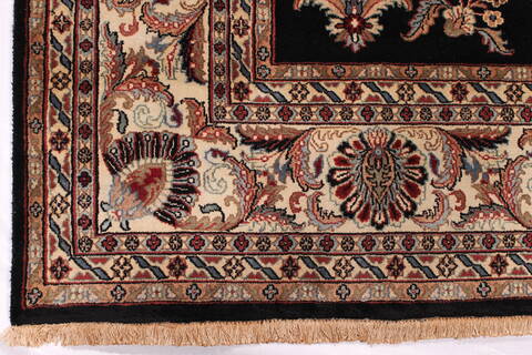 Sarouk Black Hand Knotted 811 X 1110  Area Rug 301-30761 Image 1
