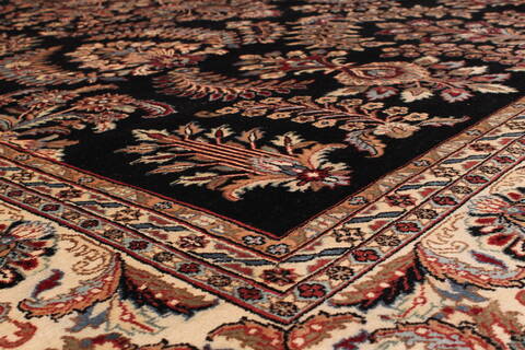 Sarouk Black Hand Knotted 811 X 1110  Area Rug 301-30761 Image 2