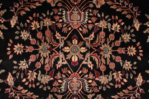 Sarouk Black Hand Knotted 811 X 1110  Area Rug 301-30761 Image 3