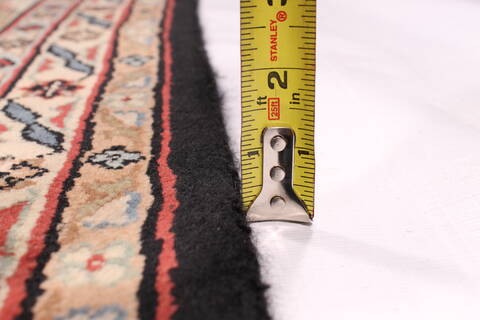 Sarouk Black Hand Knotted 811 X 1110  Area Rug 301-30761 Image 6