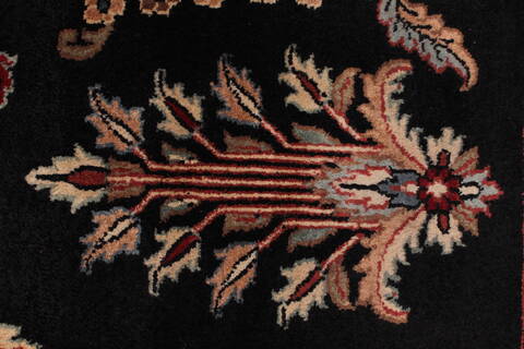 Sarouk Black Hand Knotted 811 X 1110  Area Rug 301-30761 Image 7