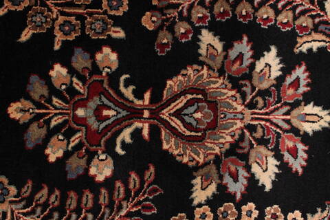 Sarouk Black Hand Knotted 811 X 1110  Area Rug 301-30761 Image 8