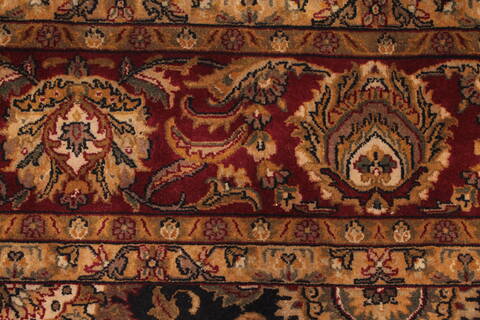 Kashan Black Hand Knotted 810 X 1111  Area Rug 301-30762 Image 10