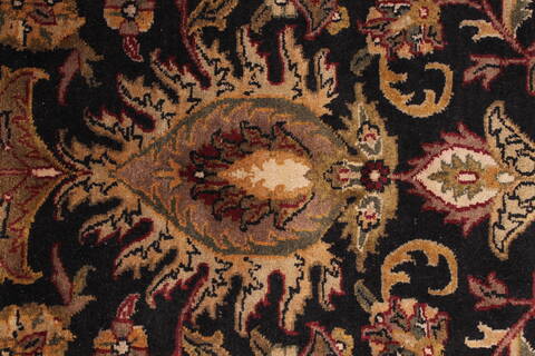 Kashan Black Hand Knotted 810 X 1111  Area Rug 301-30762 Image 7
