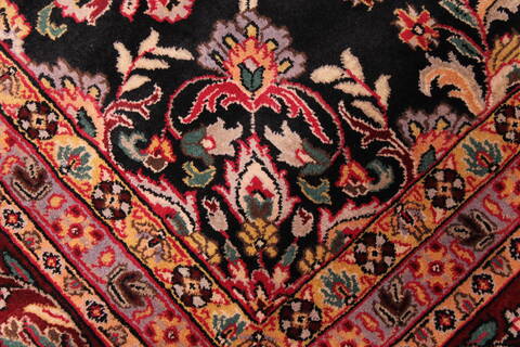 Sarouk Black Hand Knotted 810 X 1111  Area Rug 301-30763 Image 10