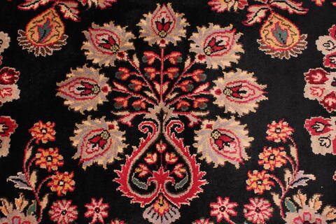 Sarouk Black Hand Knotted 810 X 1111  Area Rug 301-30763 Image 7
