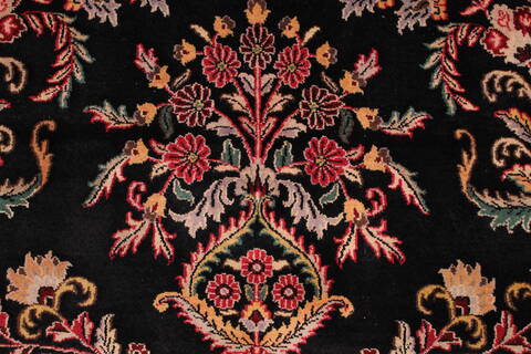 Sarouk Black Hand Knotted 810 X 1111  Area Rug 301-30763 Image 9