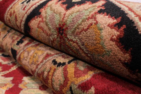 Jaipur Red Hand Knotted 811 X 1110  Area Rug 301-30764 Image 4