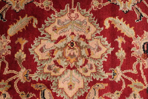 Jaipur Red Hand Knotted 811 X 1110  Area Rug 301-30764 Image 7