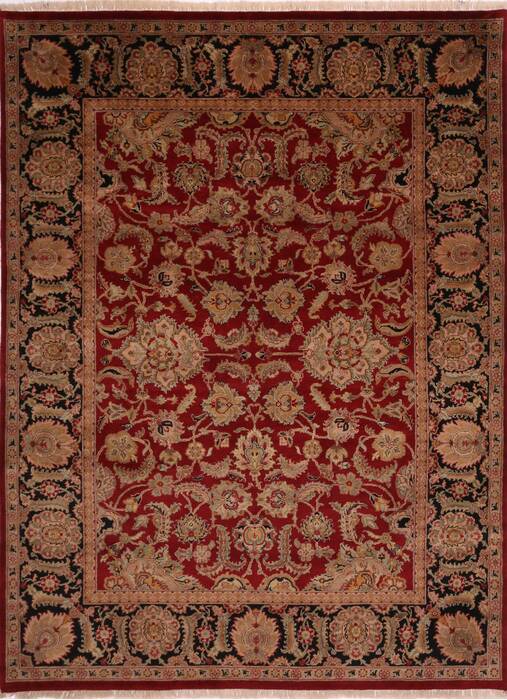 Jaipur Red Hand Knotted 811 X 1110  Area Rug 301-30764 Image 0