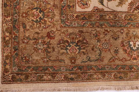 Jaipur Beige Hand Knotted 810 X 119  Area Rug 301-30766 Image 1