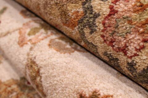 Jaipur Beige Hand Knotted 810 X 119  Area Rug 301-30766 Image 4