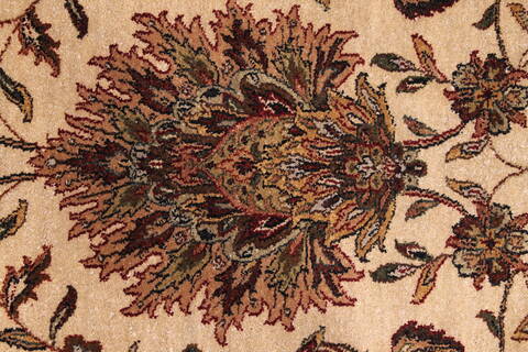 Sarouk Beige Hand Knotted 91 X 121  Area Rug 301-30780 Image 4