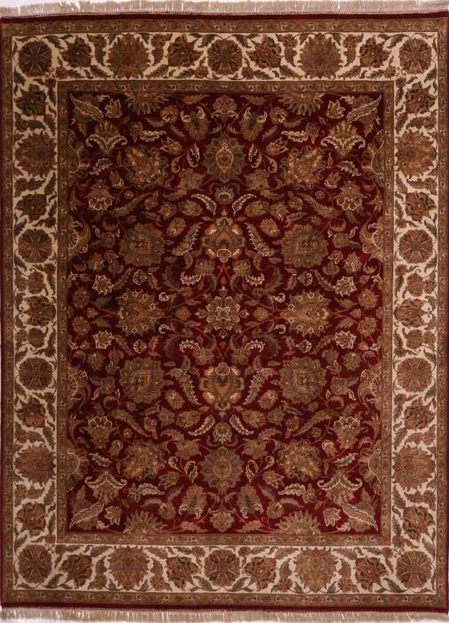 Jaipur Red Hand Knotted 90 X 1111  Area Rug 301-30797 Image 0