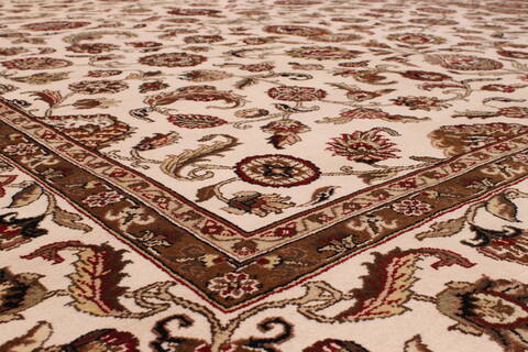 Jaipur White Hand Knotted 90 X 123  Area Rug 301-30800 Image 2