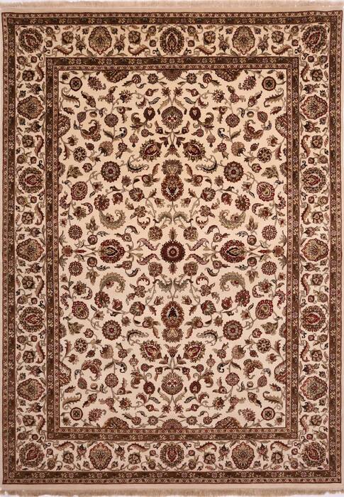 Jaipur White Hand Knotted 90 X 123  Area Rug 301-30800 Image 0
