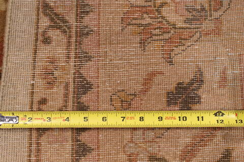Kashan Beige Hand Knotted 86 X 115  Area Rug 301-30818 Image 5