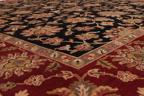 Jaipur Black Hand Knotted 811 X 118  Area Rug 301-30820 Image 2
