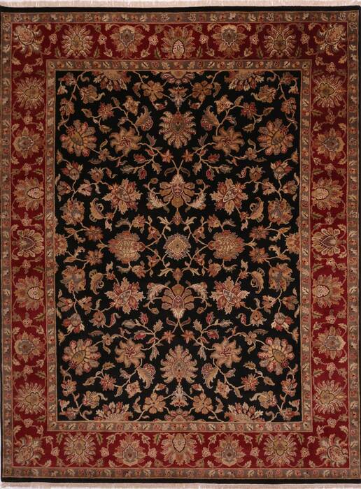 Jaipur Black Hand Knotted 811 X 118  Area Rug 301-30820 Image 0