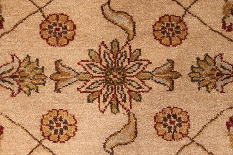 Jaipur Beige Hand Knotted 83 X 112  Area Rug 301-30821 Image 4