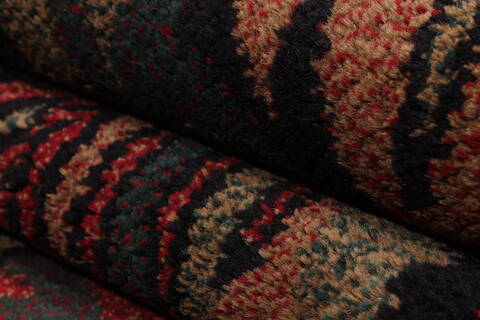 Nepal Black Hand Knotted 92 X 117  Area Rug 301-30823 Image 7