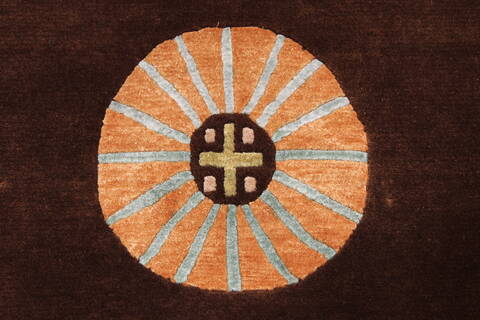 Indo-Tibetan Brown Hand Knotted 90 X 120  Area Rug 301-30829 Image 2