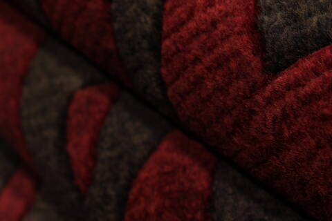 Indo-Tibetan Red Hand Knotted 89 X 115  Area Rug 301-30833 Image 2