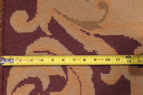 Indo-Tibetan Red Hand Knotted 89 X 1110  Area Rug 301-30835 Image 5
