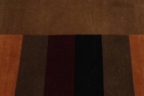 Indo-Tibetan Yellow Hand Knotted 94 X 126  Area Rug 301-30837 Image 4