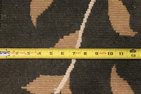 Indo-Tibetan Green Hand Knotted 89 X 119  Area Rug 301-30839 Image 3