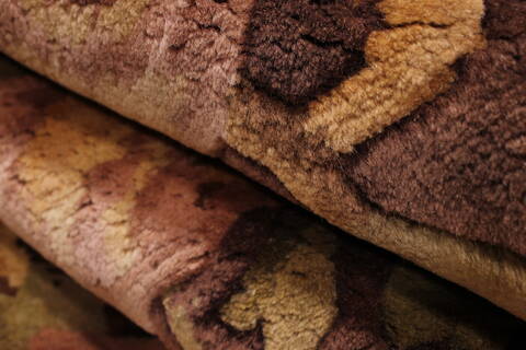 Indo-Tibetan Brown Hand Knotted 811 X 118  Area Rug 301-30841 Image 3