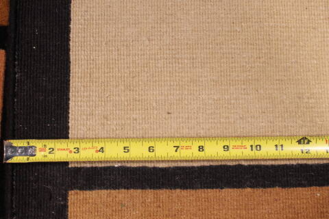 Indo-Tibetan Black Hand Knotted 90 X 120  Area Rug 301-30842 Image 3