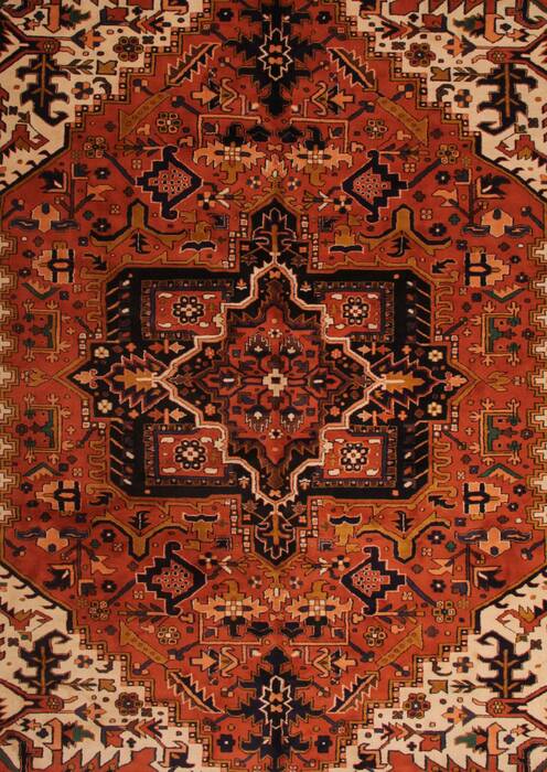 Heriz Brown Hand Knotted 1011 X 168  Area Rug 400-30845 Image 1